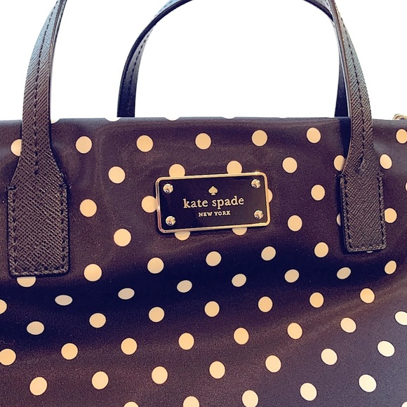 Kate Spade Black & White Nylon Blake Ave Purse - Picture 10 of 14